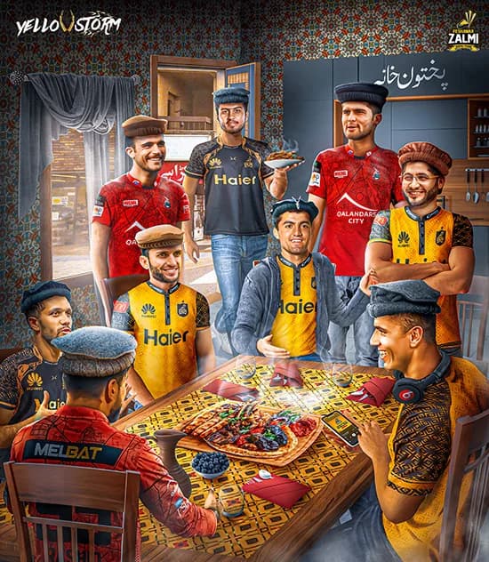 Peshawar Zalmi Posters - PSL 8, artwork 6
